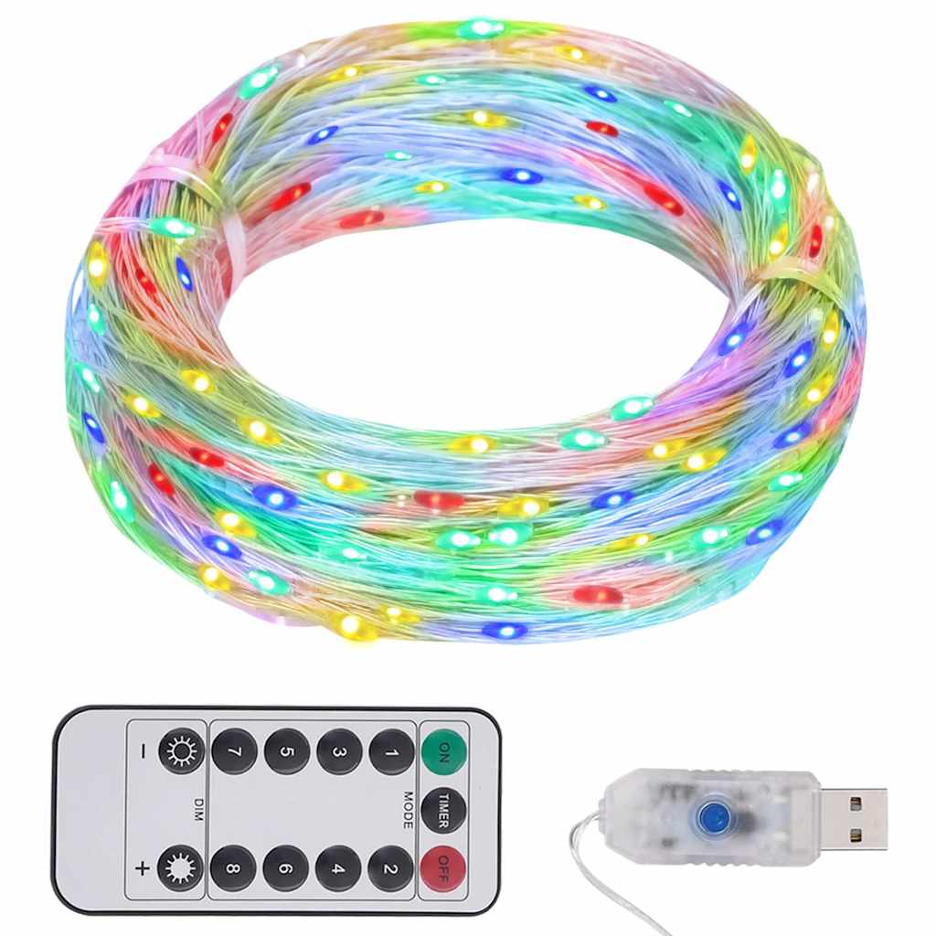 Fairylights-Lyskæde 400 LED'er 8 Funktioner - Flerfarvet / 30 m