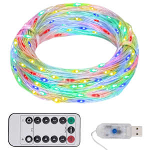 Světelný LED řetěz s 300 LED diodami vícebarevný 30 m - obrázek 1