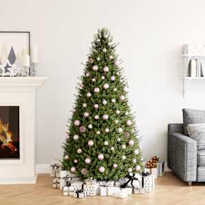 Komplet novoletnih bučk 100 kosov roza barve