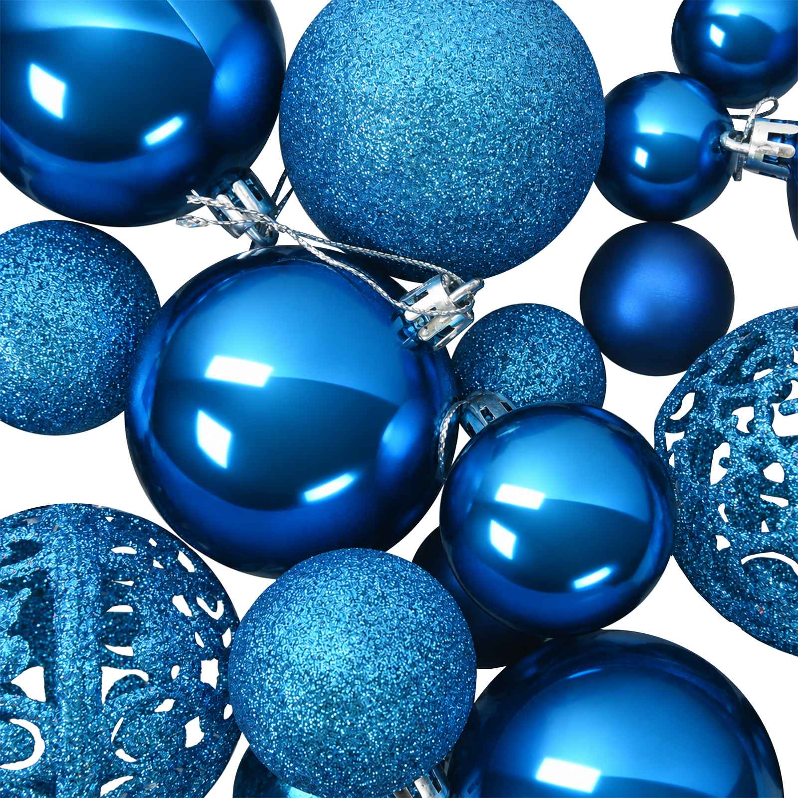 vidaXL 100-delige Kerstballenset blauw