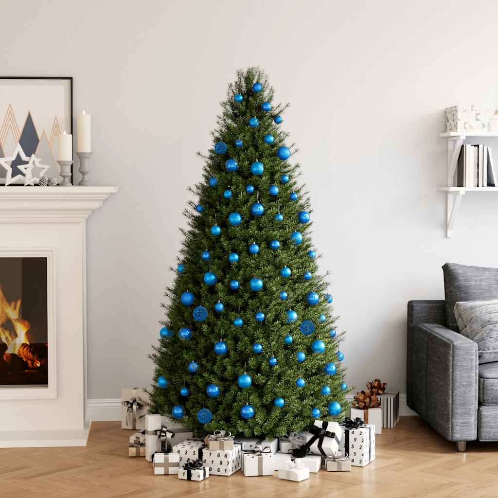 Ensemble de boules de Noël 100 pcs Bleu