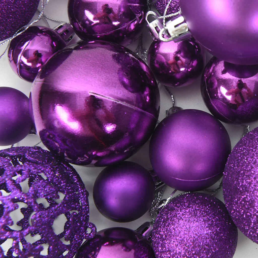 Ensemble de boules de Noël 100 pcs Violet – Image 8