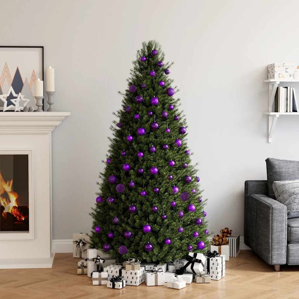 vidaXL Set globuri de Crăciun, 100 piese, violet