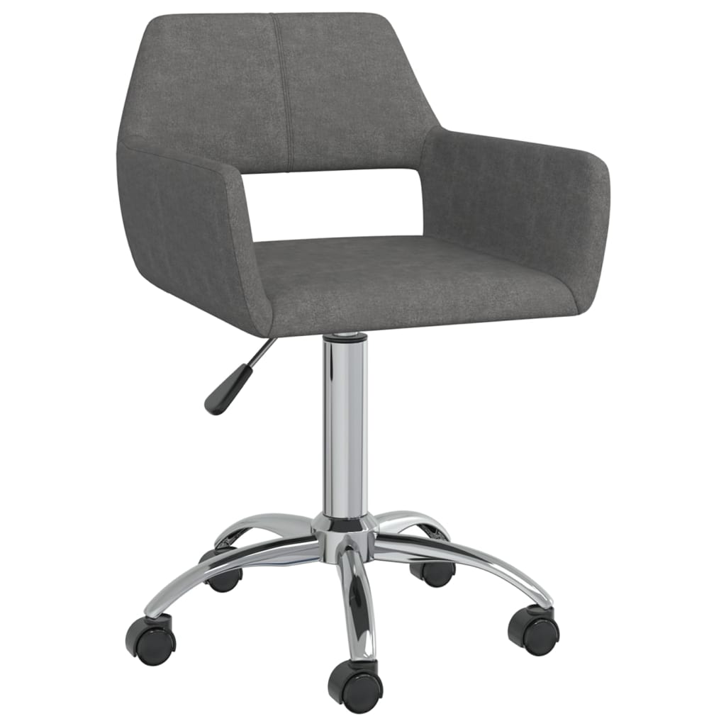 Petrashop  Otočná kancelářská židle tmavě šedá textil