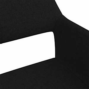 Otočná kancelářská židle černá textil - obrázek 5