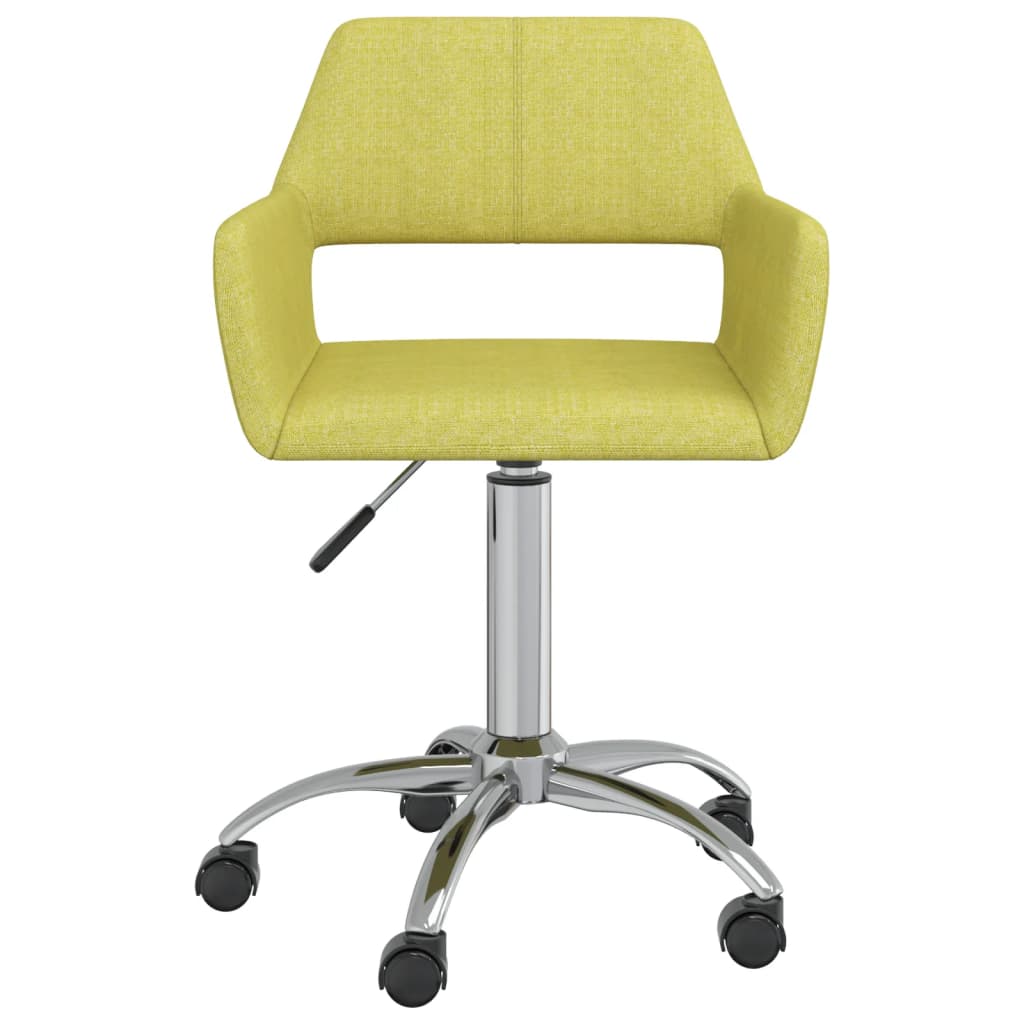 vidaXL Pasukama biuro kėdė, žalios spalvos, audinys