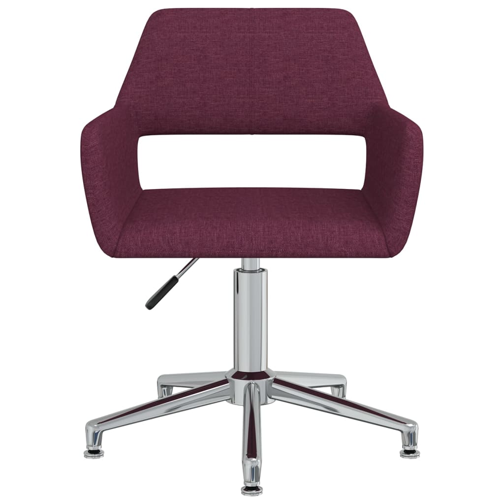 Otočná kancelářská židle fialová textil