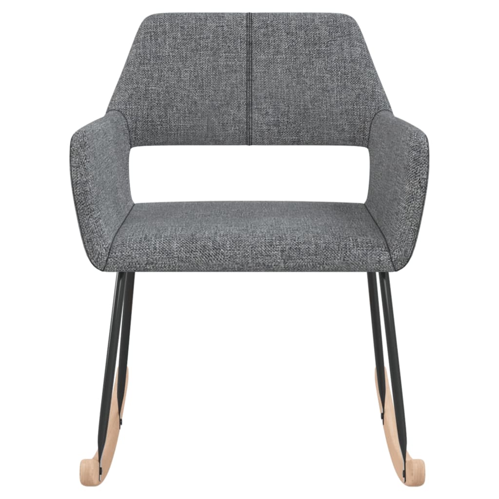 vidaXL Chaise à bascule Gris clair Tissu