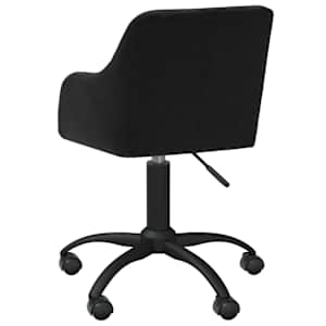 Otočná kancelářská židle černá textil - obrázek 3