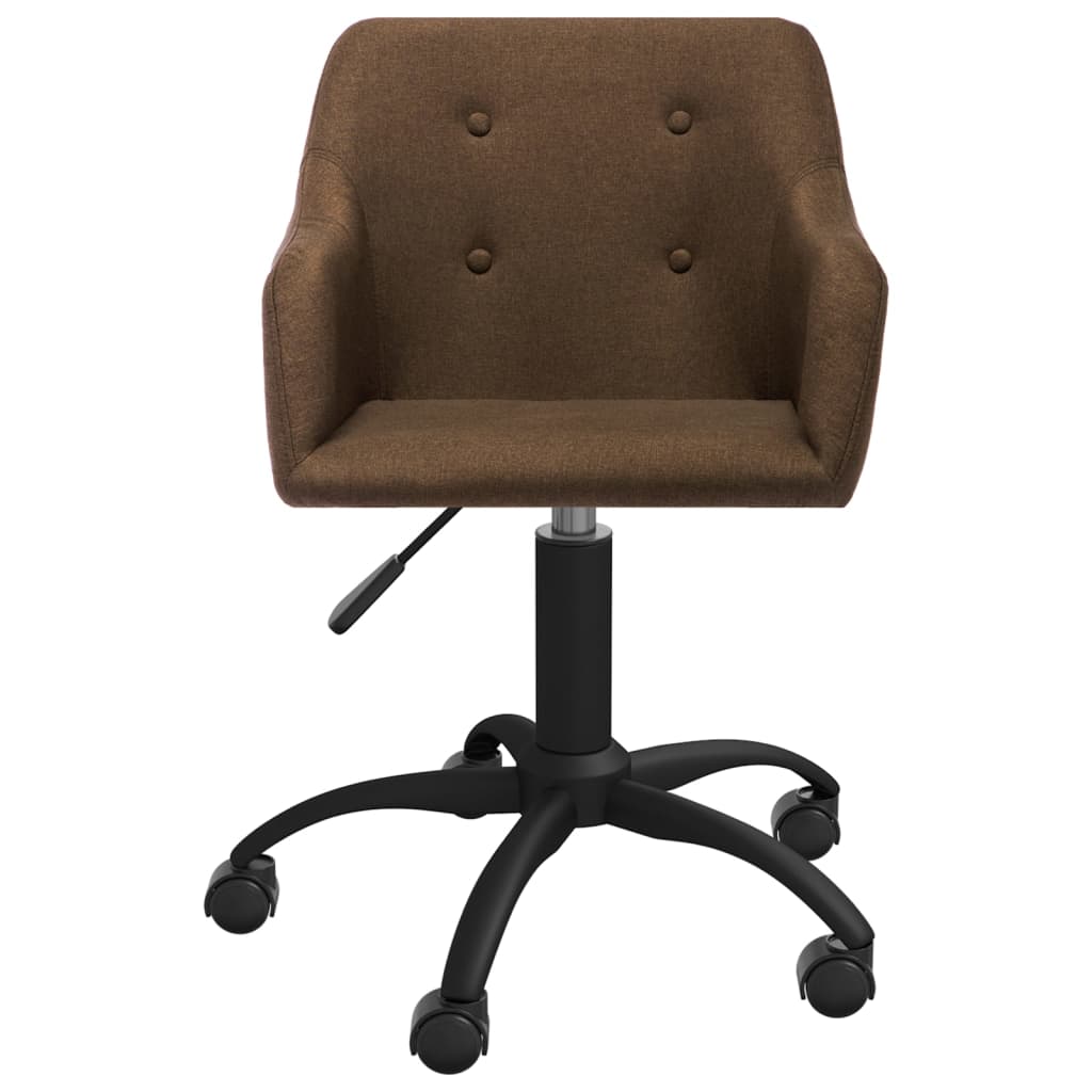 Otočná kancelářská židle hnědá textil