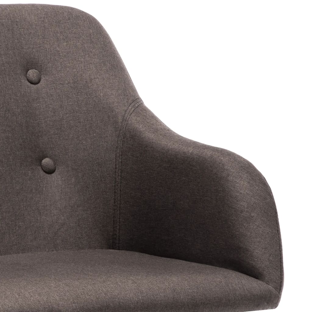 Pasukamos valgomojo kėdės, 2vnt., taupe spalvos, audinys | Stepinfit