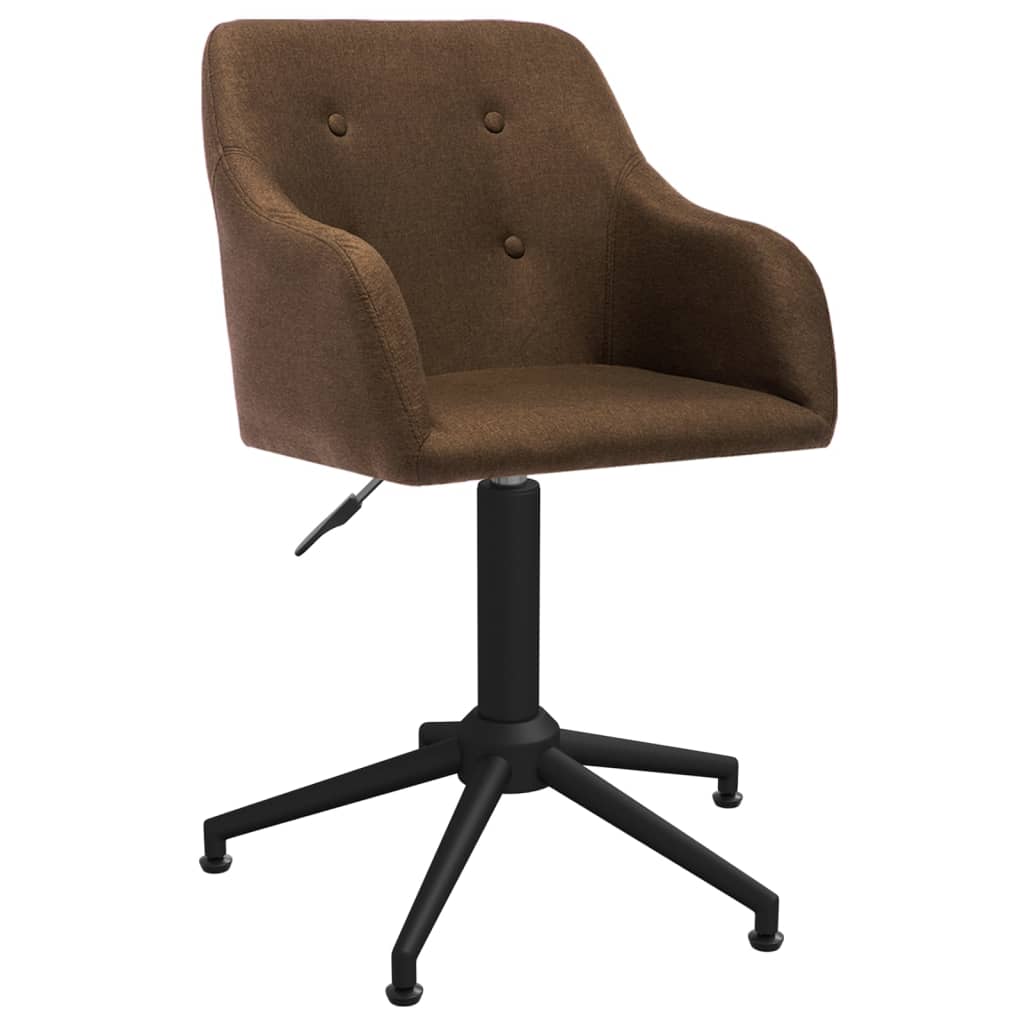 Pasukama biuro kėdė, rudos spalvos, audinys