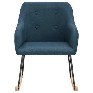 vidaXL Supama kėdė, mėlynos spalvos, audinys