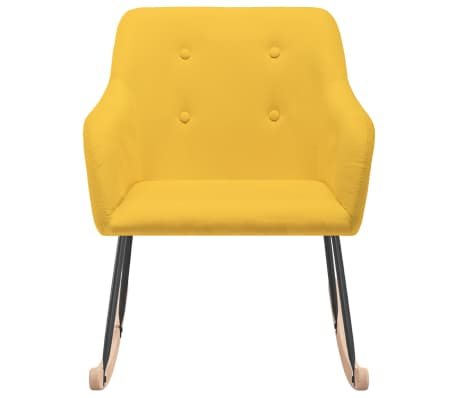 vidaXL Houpac&iacute; křeslo žlut&eacute; textil