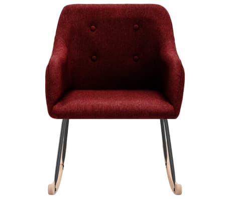 vidaXL Supama kėdė, raudonojo vyno spalvos, audinys