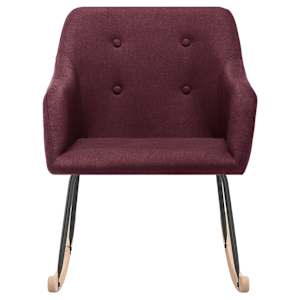 vidaXL Scaun balansoar, violet, material textil