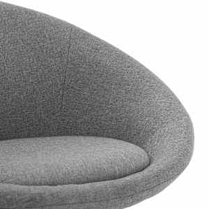 Otočná kancelářská židle světle šedá textil - obrázek 5