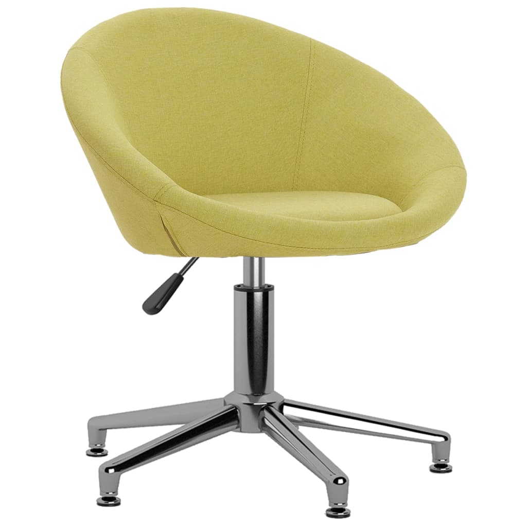 

vidaXL Eetkamerstoelen draaibaar 2 st stof groen