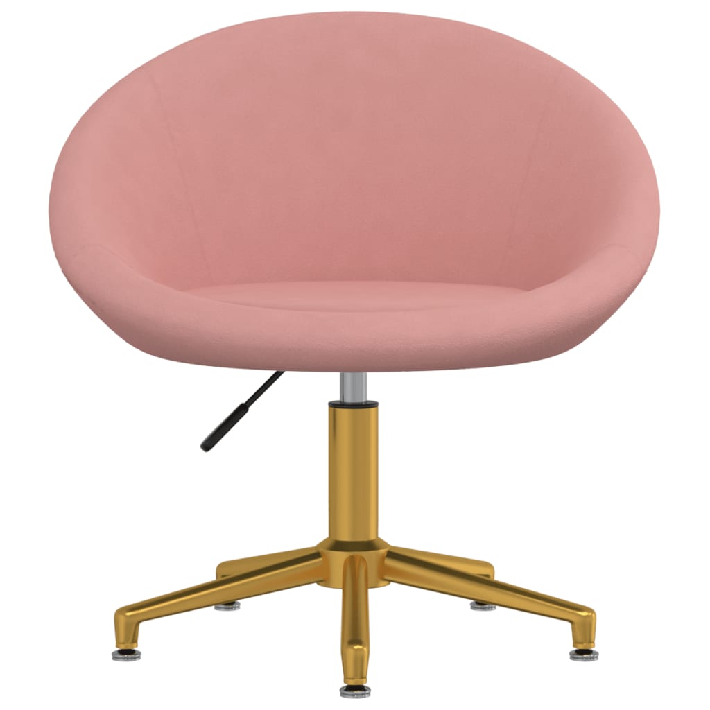 

vidaXL Eetkamerstoel fluweel roze