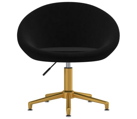 vidaXL Eetkamerstoelen 2 st fluweel zwart