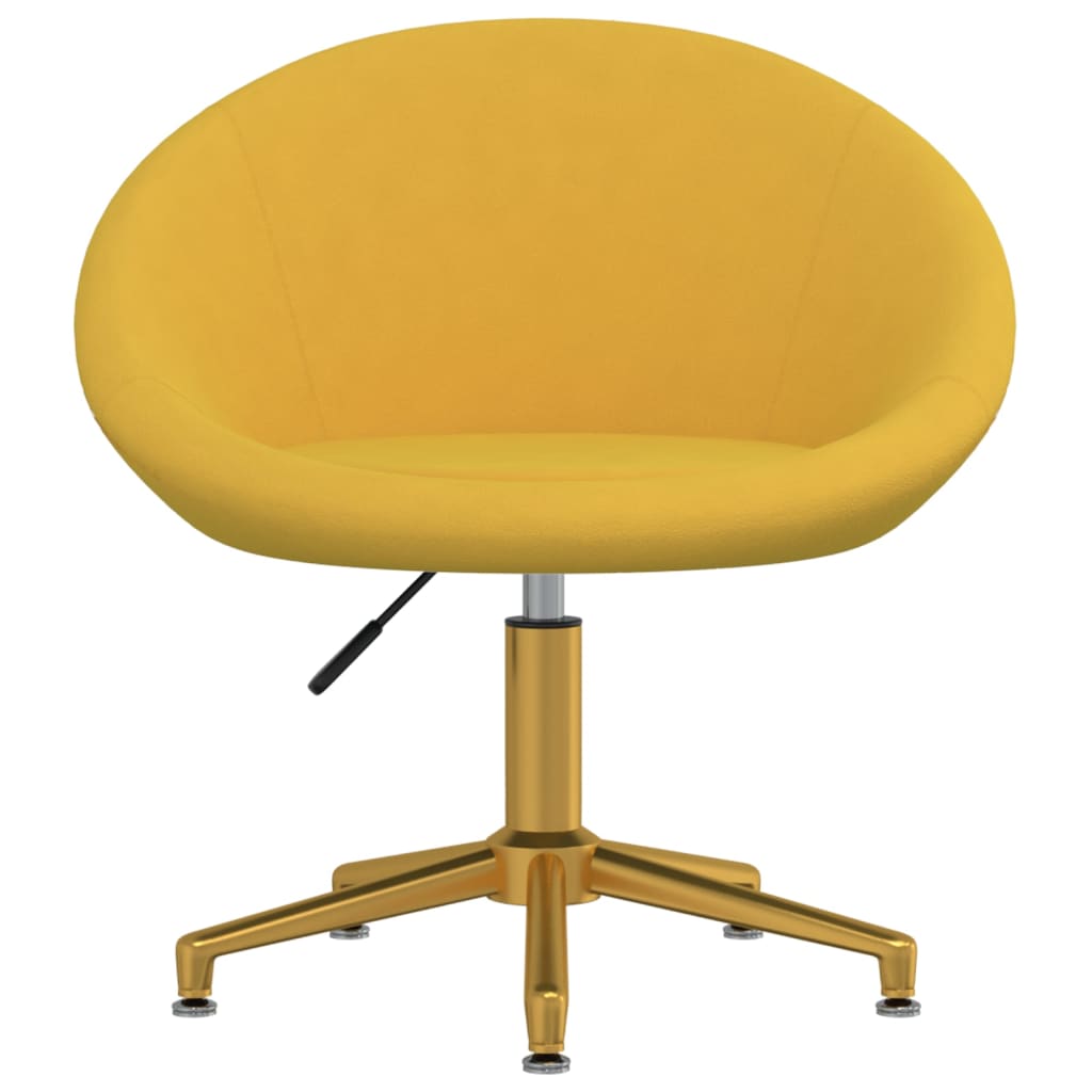 

vidaXL eetkamerstoelen 2 st fluweel geel
