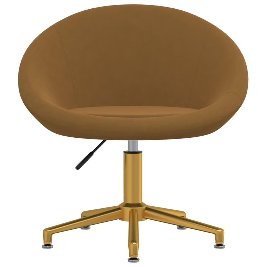 

vidaXL Eetkamerstoelen 2 st fluweel bruin