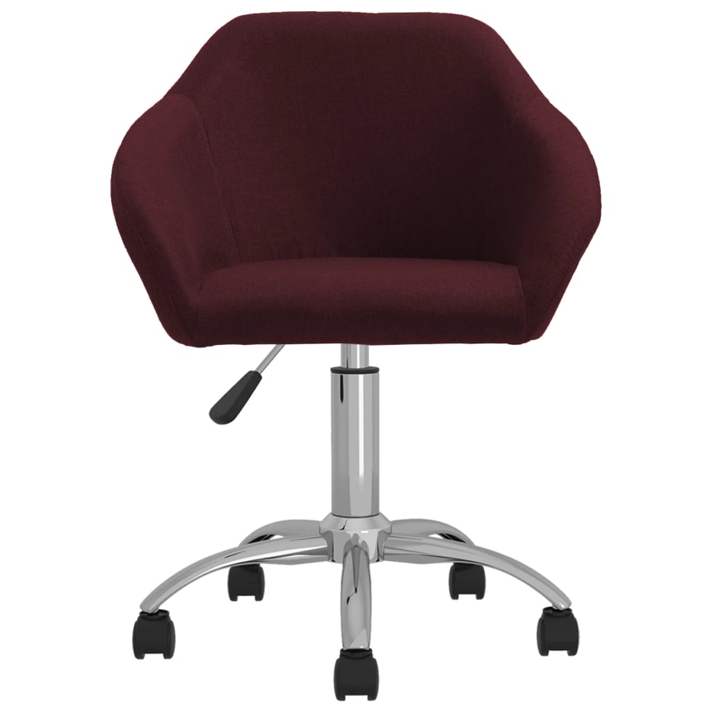 vidaXL Pasukama biuro kėdė, violetinės spalvos, audinys