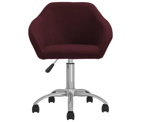 vidaXL Pasukama biuro kėdė, violetinės spalvos, audinys