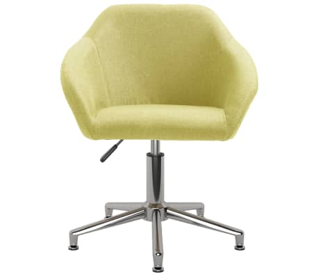 vidaXL Silla de oficina giratoria tela verde