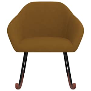 vidaXL Cadeira de baloi&ccedil;o tecido castanho