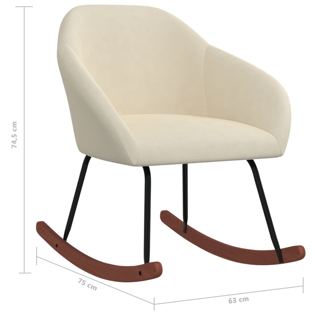 Supama kėdė, kreminės spalvos, audinys | Stepinfit