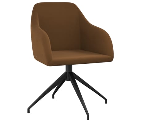 vidaXL Eetkamerstoelen 2 st fluweel bruin