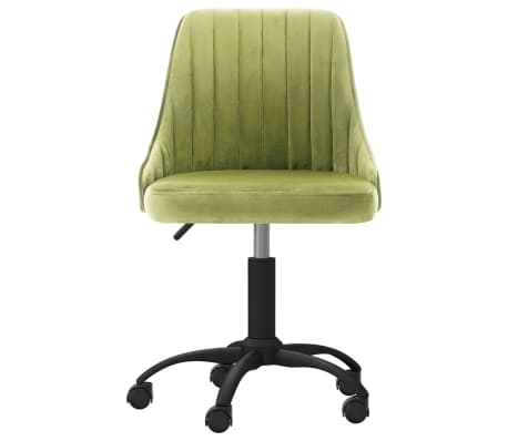 vidaXL drejelig spisebordsstol fløjl lysegrøn