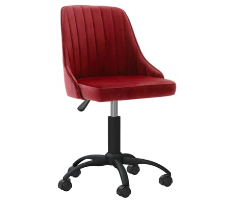 vidaXL Chaises à manger pivotantes lot de 2 rouge bordeaux velours