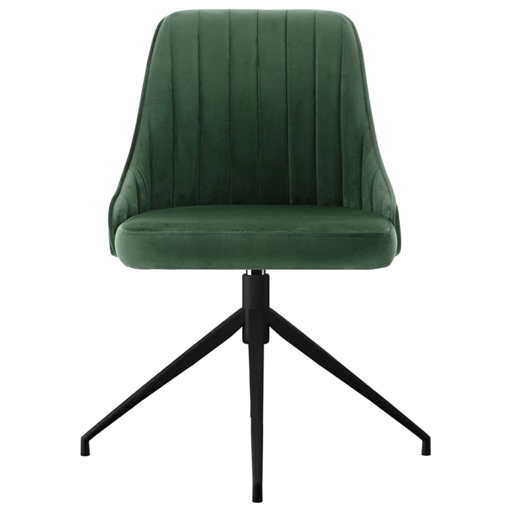 Valgomojo kėdės, 2vnt., tamsiai žalios spalvos, aksomas | Stepinfit