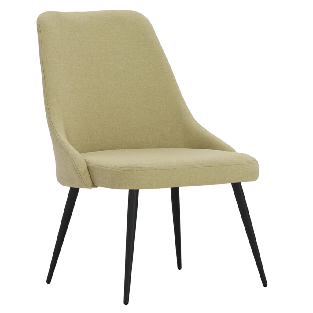 

vidaXL Eetkamerstoelen 2 st stof groen