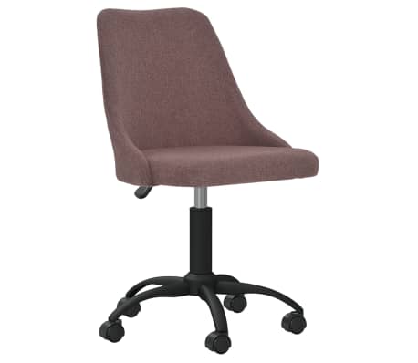 vidaXL Chaises pivotantes à manger lot de 2 marron tissu