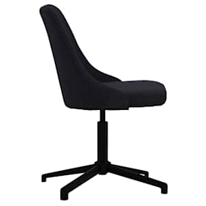 Otočná jídelní židle černá textil - obrázek 4