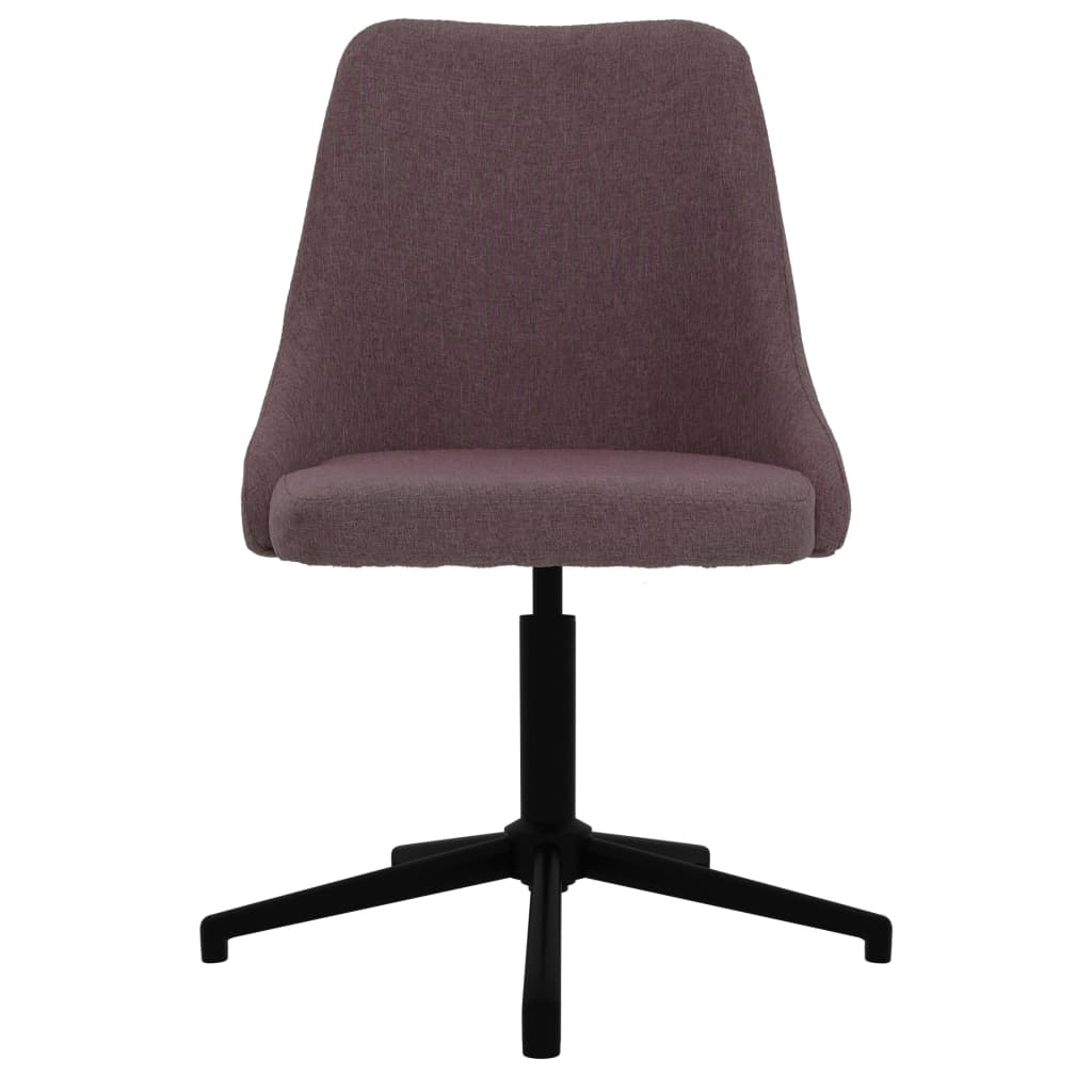 vidaXL Pasukama valgomojo kėdė, rudos spalvos, audinys