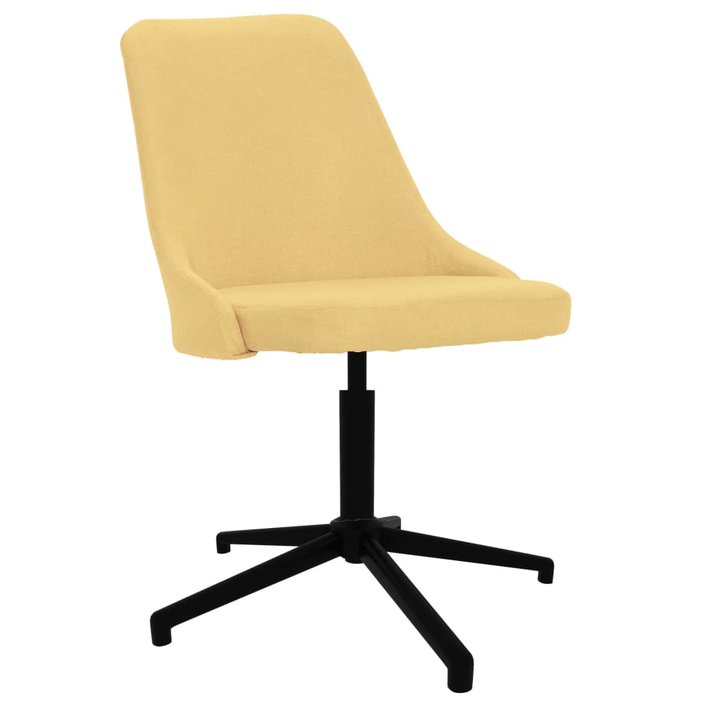 Petrashop  Otočná jídelní židle žlutá textil