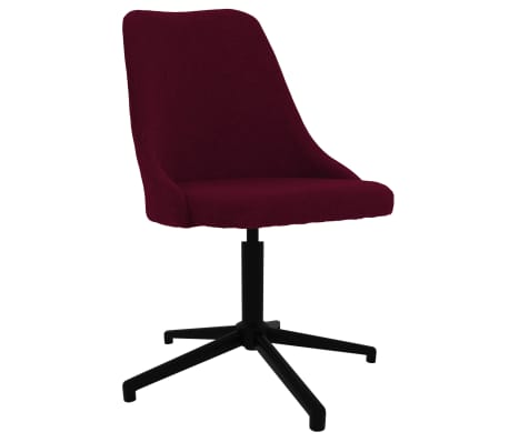 vidaXL Chaises à manger pivotantes lot de 2 violet tissu