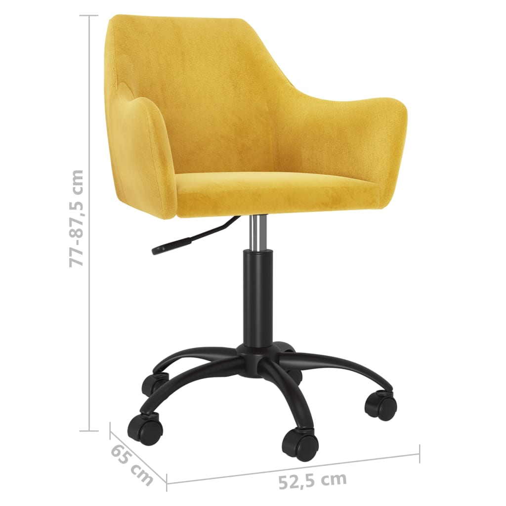 Pasukamos valgomojo kėdės, 2vnt., garstyčių geltonos, aksomas | Stepinfit