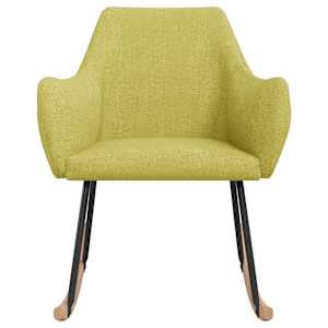 vidaXL Chaise &agrave; bascule Vert Tissu