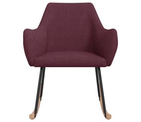 vidaXL Chaise à bascule Violet Tissu