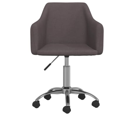 vidaXL Chaise pivotante de salle à manger Taupe Tissu