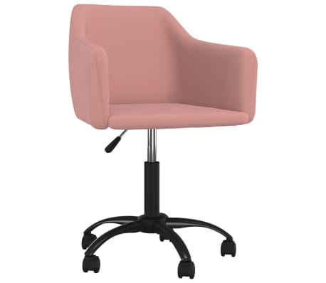 vidaXL Chaises pivotantes à manger lot de 2 Rose Velours