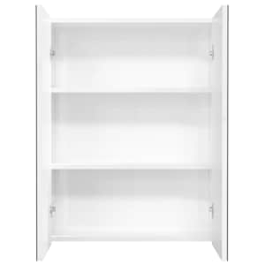 Koupelnová skříňka se zrcadlem 60 x 15 x 75 cm MDF zářivě bílá - obrázek 3
