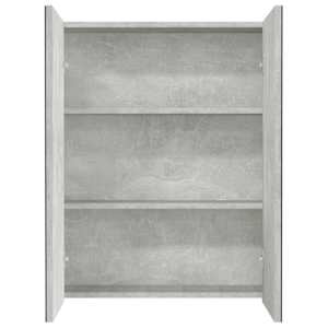 Koupelnová skříňka se zrcadlem 60x15x75 cm MDF betonově šedá - obrázek 3