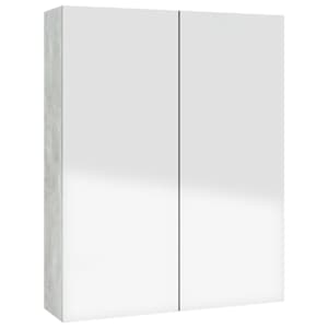 Koupelnová skříňka se zrcadlem 60x15x75 cm MDF betonově šedá - obrázek 4