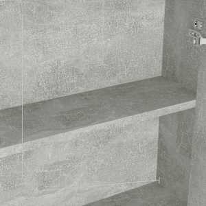 Koupelnová skříňka se zrcadlem 60x15x75 cm MDF betonově šedá - obrázek 7